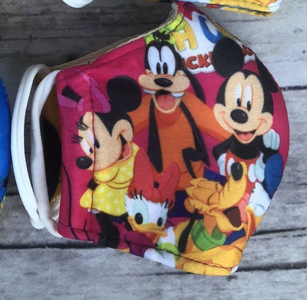 Mickey mouse club house face mask for boys and girls 3-6 years old