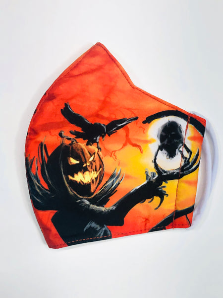Scary pumkins face mask for kids 5-10 years old