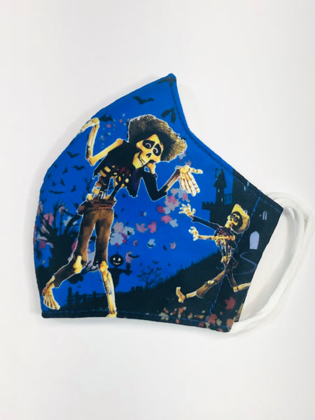 Skeleton Hector from Coco face mask for kids 5-10 years old