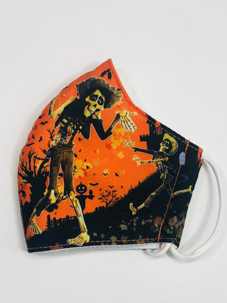 Skeleton Hector from Coco face mask for kids 5-10 years old