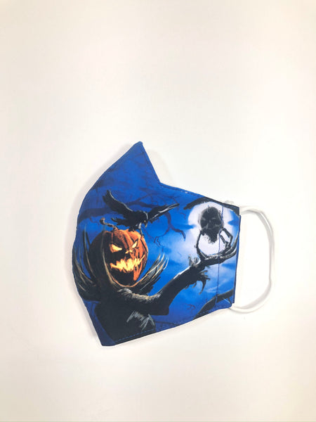 Scary pumkins face mask for kids 5-10 years old