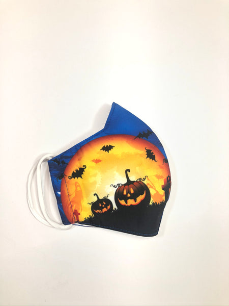 Scary pumkins face mask for kids 5-10 years old