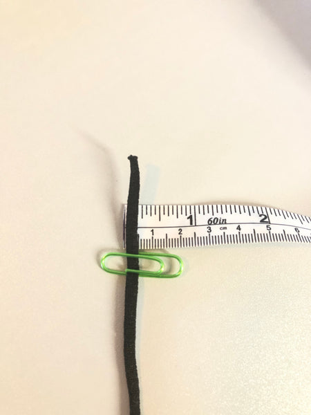 Black round elastic 3/16
