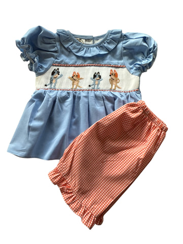 Bluey family shorts set