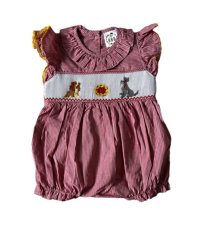 Lady and the Tramp girl smocked bubble