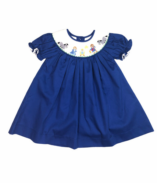 Nativity Christmas smocked dress