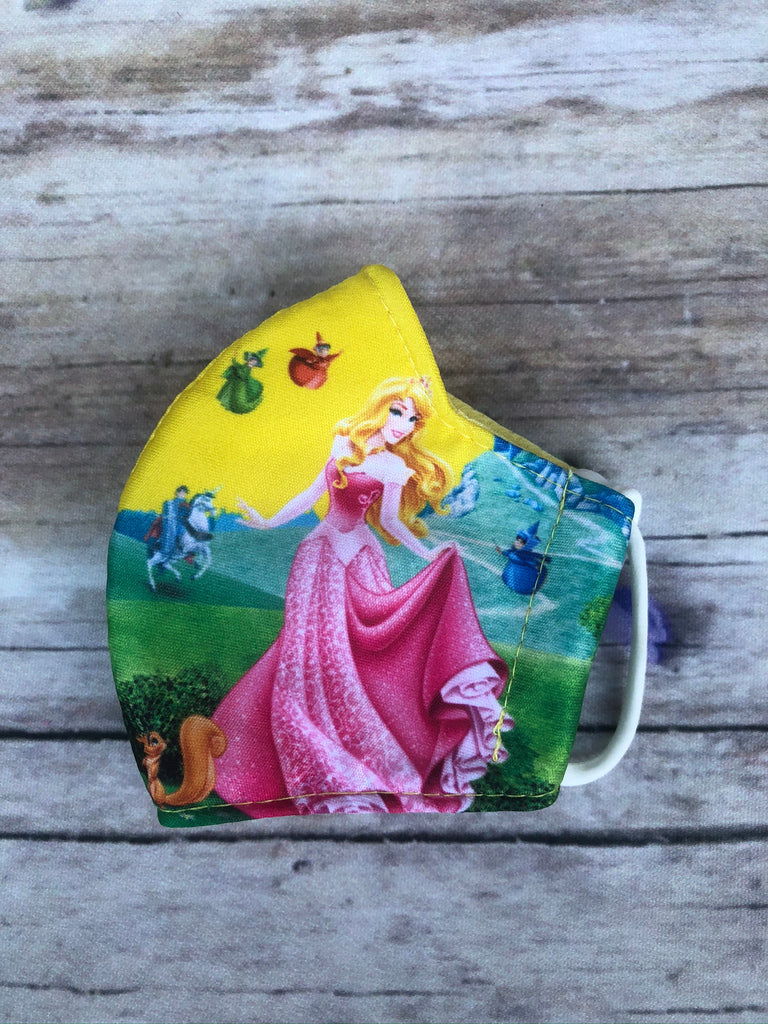Princess Aurora face mask for kids 3-5 years old – Honey Bee