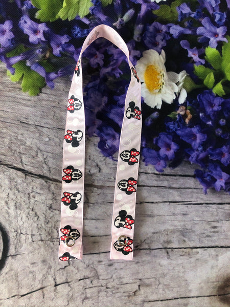 Face mask holder and lanyard colorful prints for kids