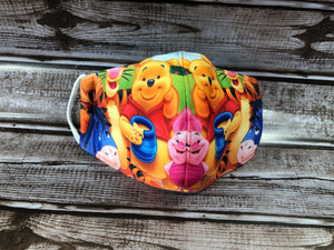 Winnie the Pooh, Piglet, Tigger, Donkey face mask for girls 5-10 years old