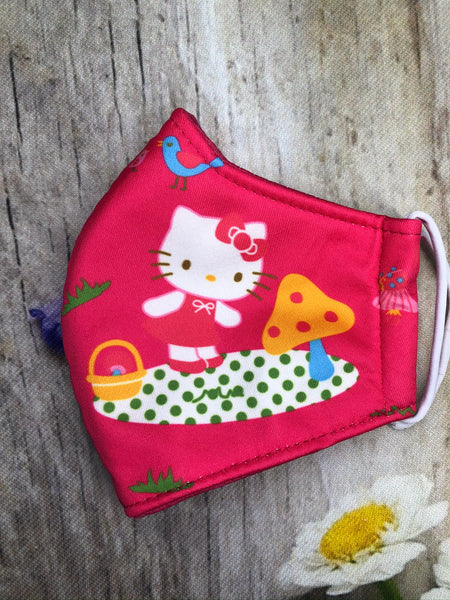 Hello kitty picnic theme mask for teen and small adult