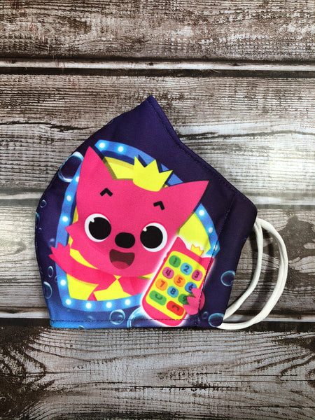 Pinkfong Baby sharks face mask for 7 years old and up to teen