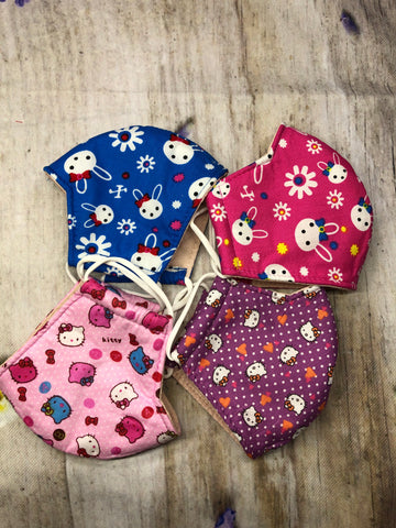 Assorted color of Hello Kitty face masks for adult female
