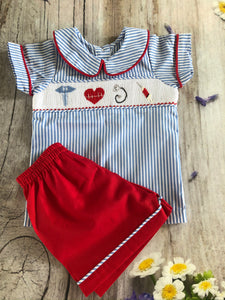 HEALTH CARE WORKER THEME SMOCKED SETS
