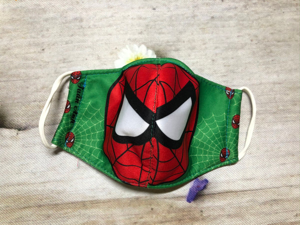 Spider man cotton face masks for boy 3-6 years old