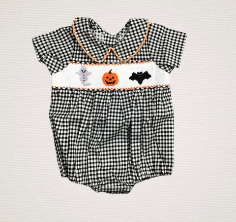 Halloween smocked bubble