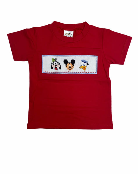 Mickey and friends boy T-shirt and blue shorts set
