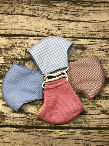 Assorted plaid face masks for boy 5-10 years old