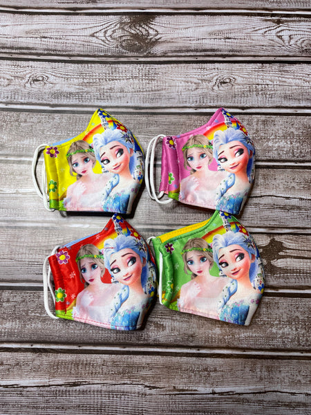 Elsa with butterfly wings face mask for girls 5 -10 years old