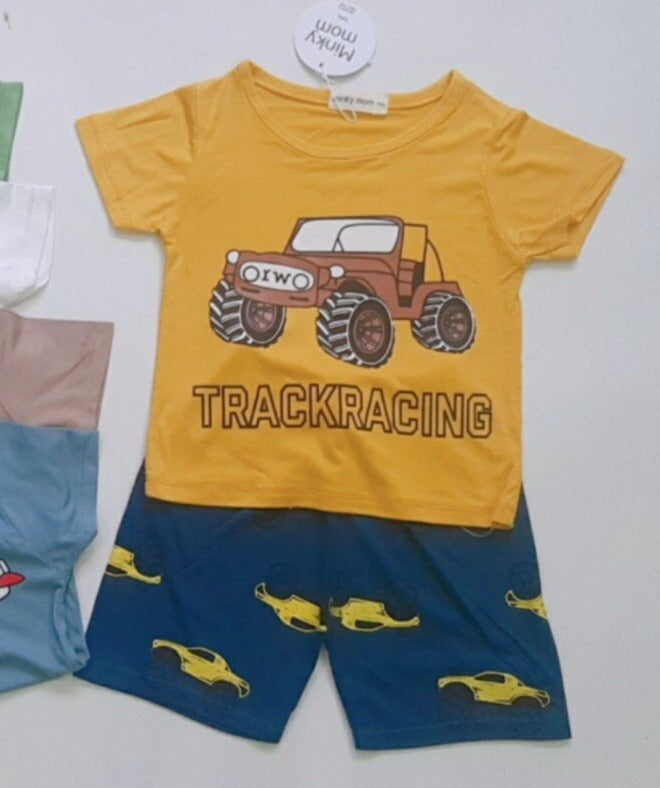 Track racingboy shorts set